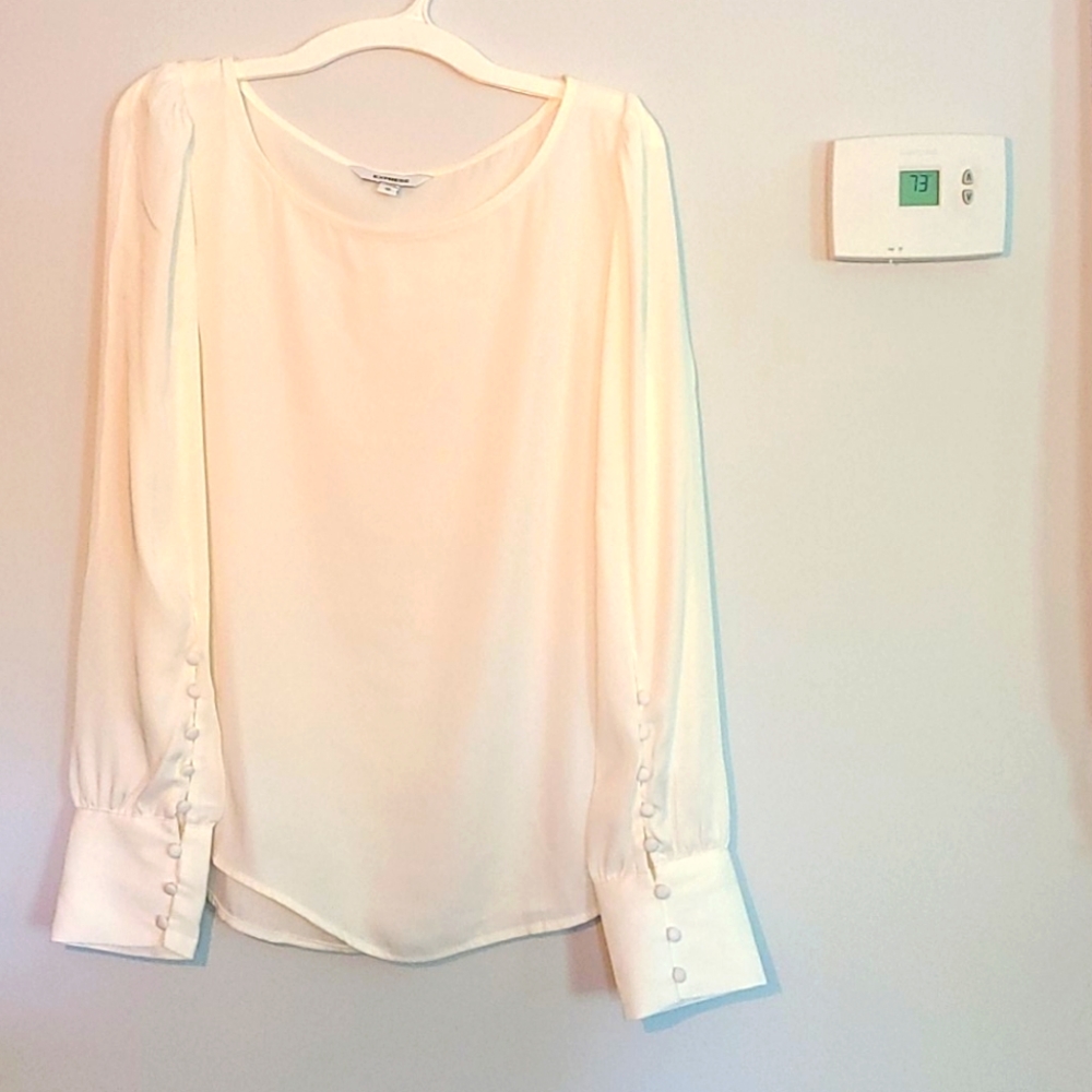 Sheer White Blouse